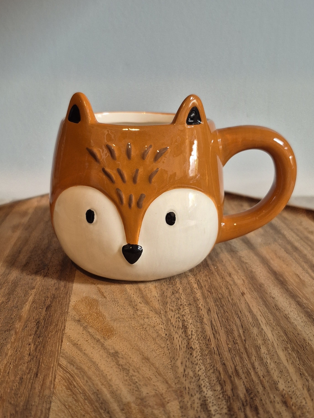 Cute Ceramic Fox Mug 🦊 3D Sculpted Animal Coffee Tea Cup